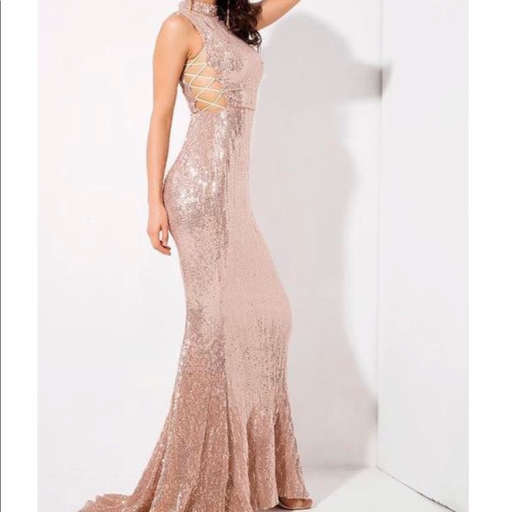 Rose Gold Prom Dress